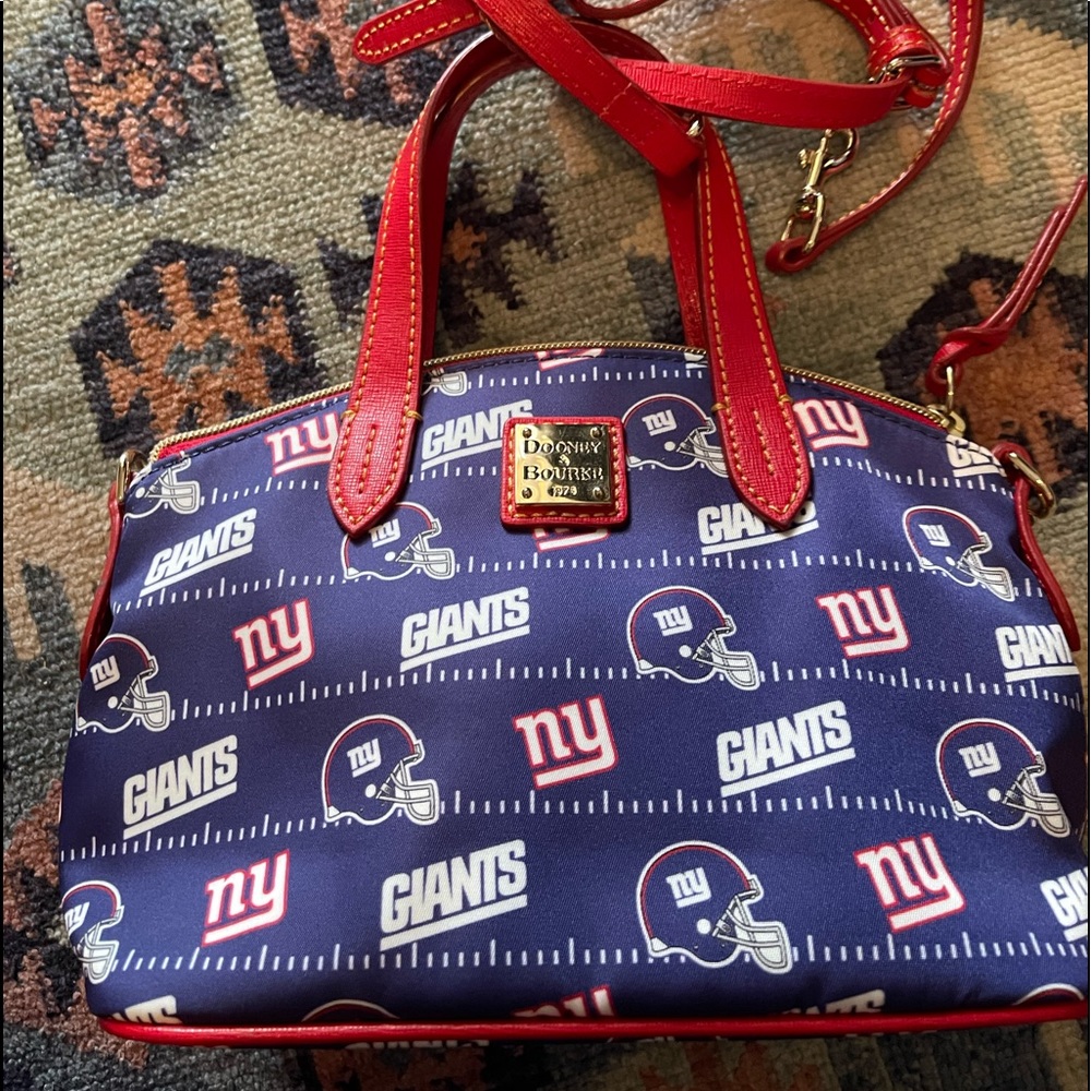 NY Giants Dooney & Bourke purse; strap or hold with wrist/hand. *Make an offer